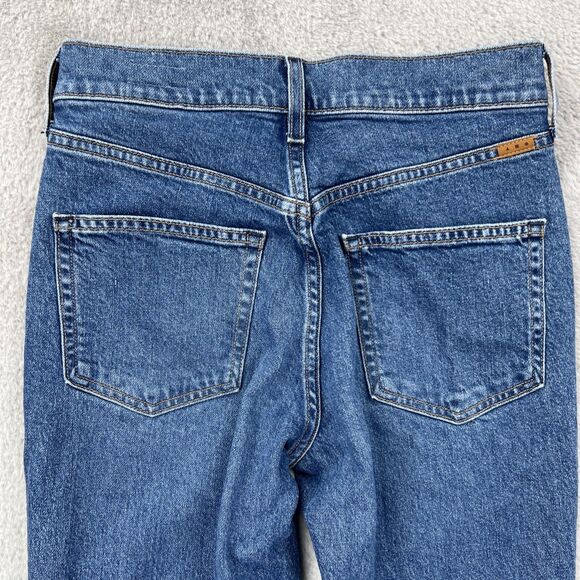 Ayr Jeans Womens 26 Blue The LaLa Made In LA Straight Leg Medium Wash USA Denim - Picture 15 of 16